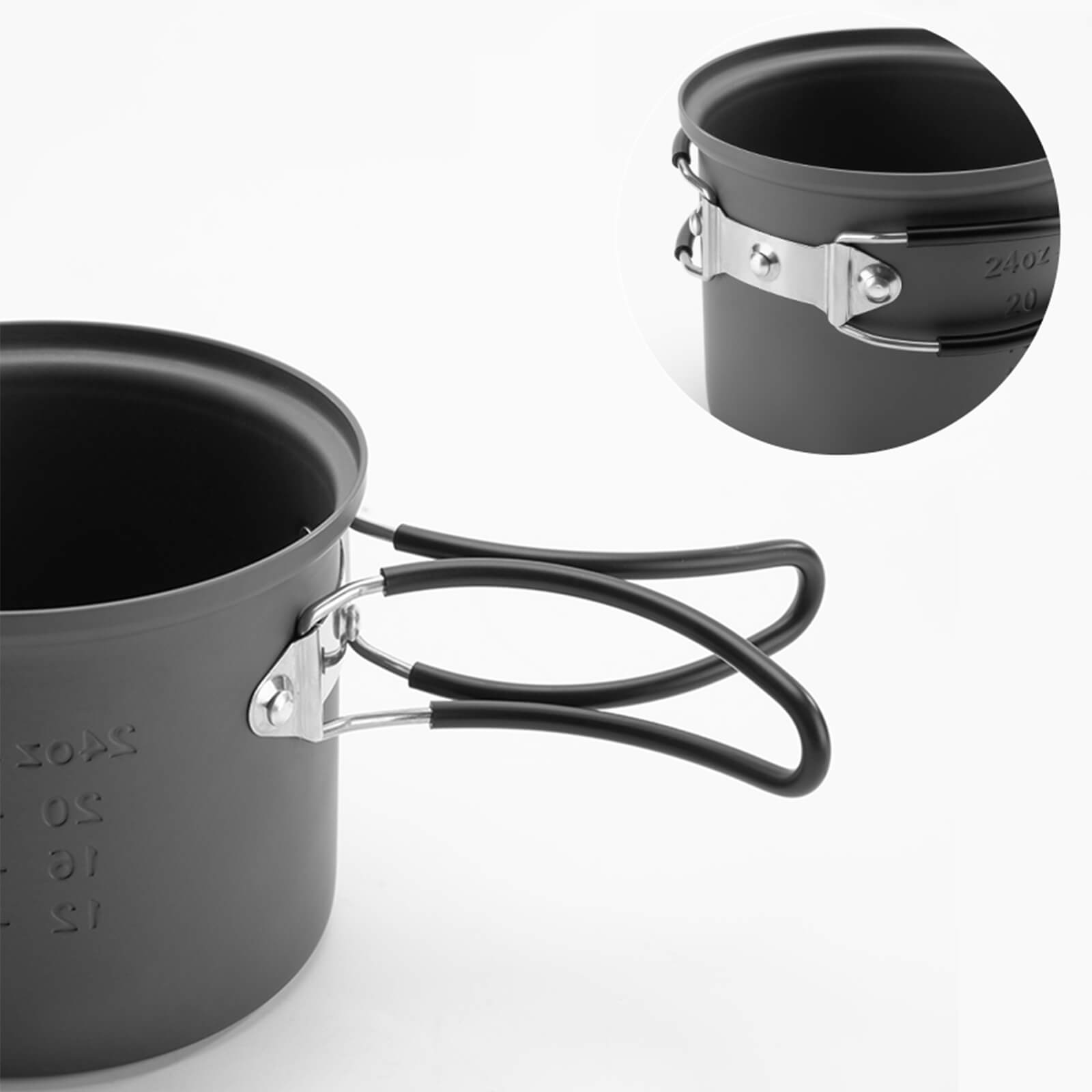 Camping Geschirr Set Kochset mit Töpfen