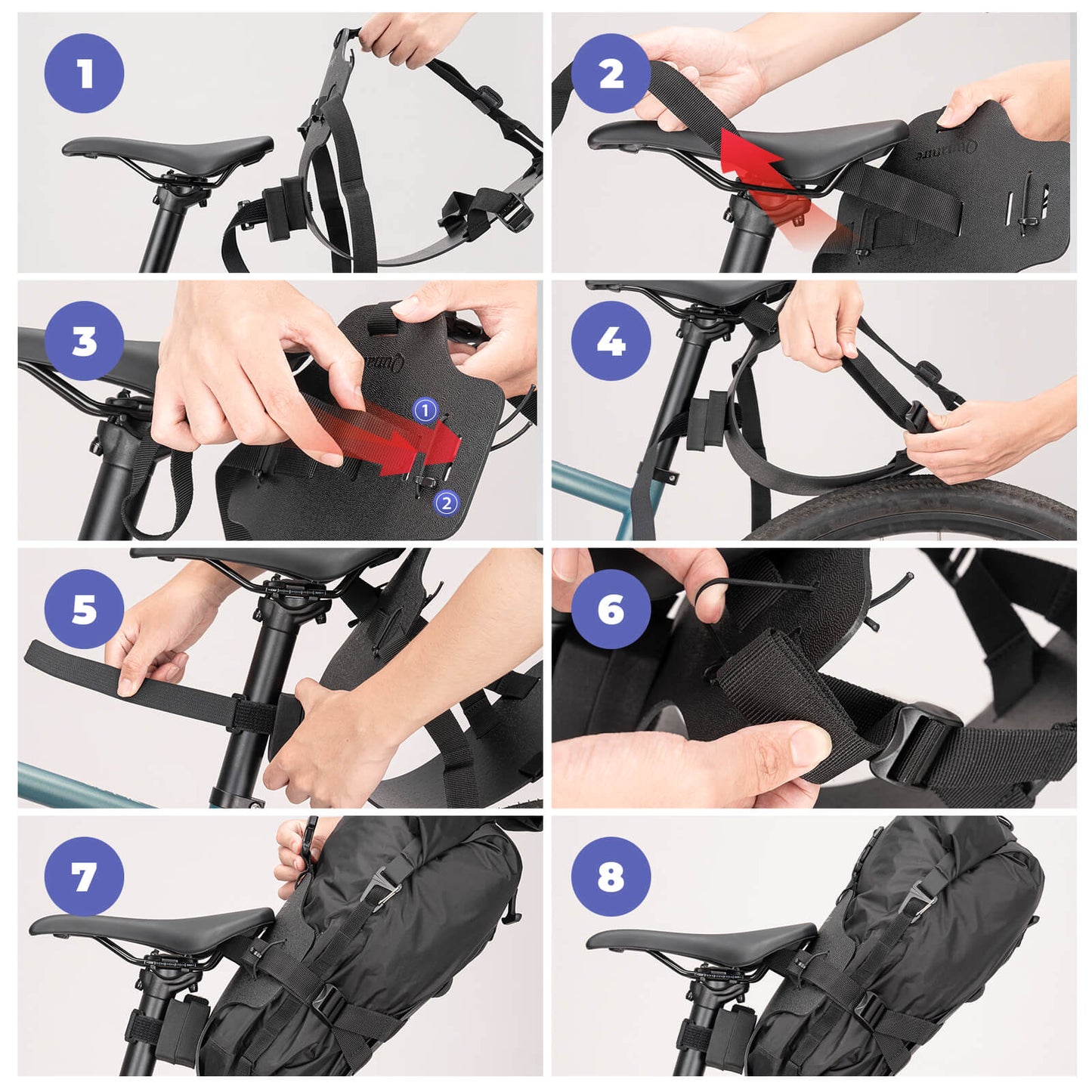 detaillierte montageanleitung für den bikepacking heck gepäckträger