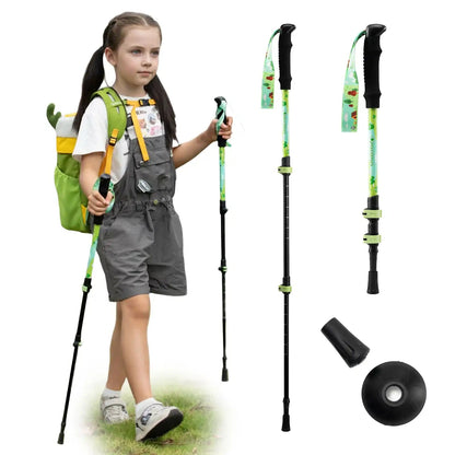Kinder-Trekkingstock aus Aluminium mit verstellbarer Höhe