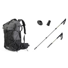 Wander-Set  Leichte Teleskopstöcke & Flexibler 30–35L Rucksack