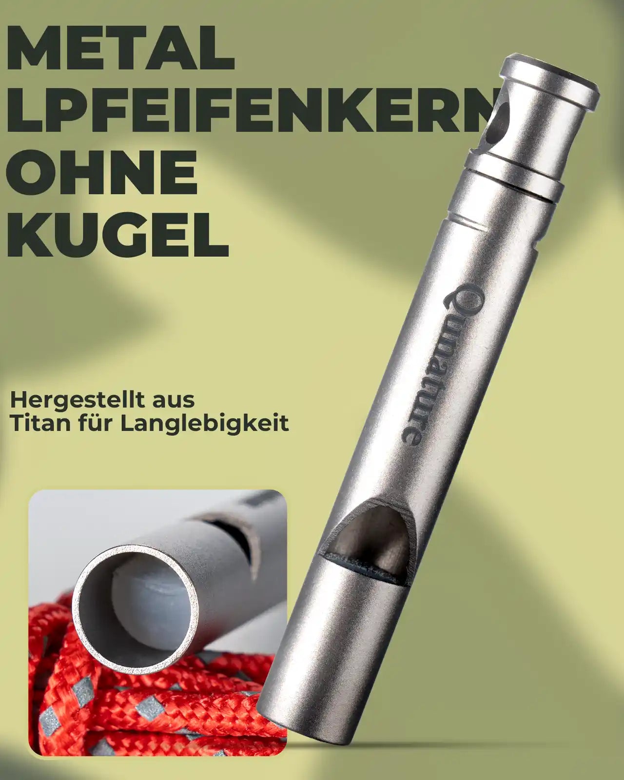 Titanstahl Pfeife