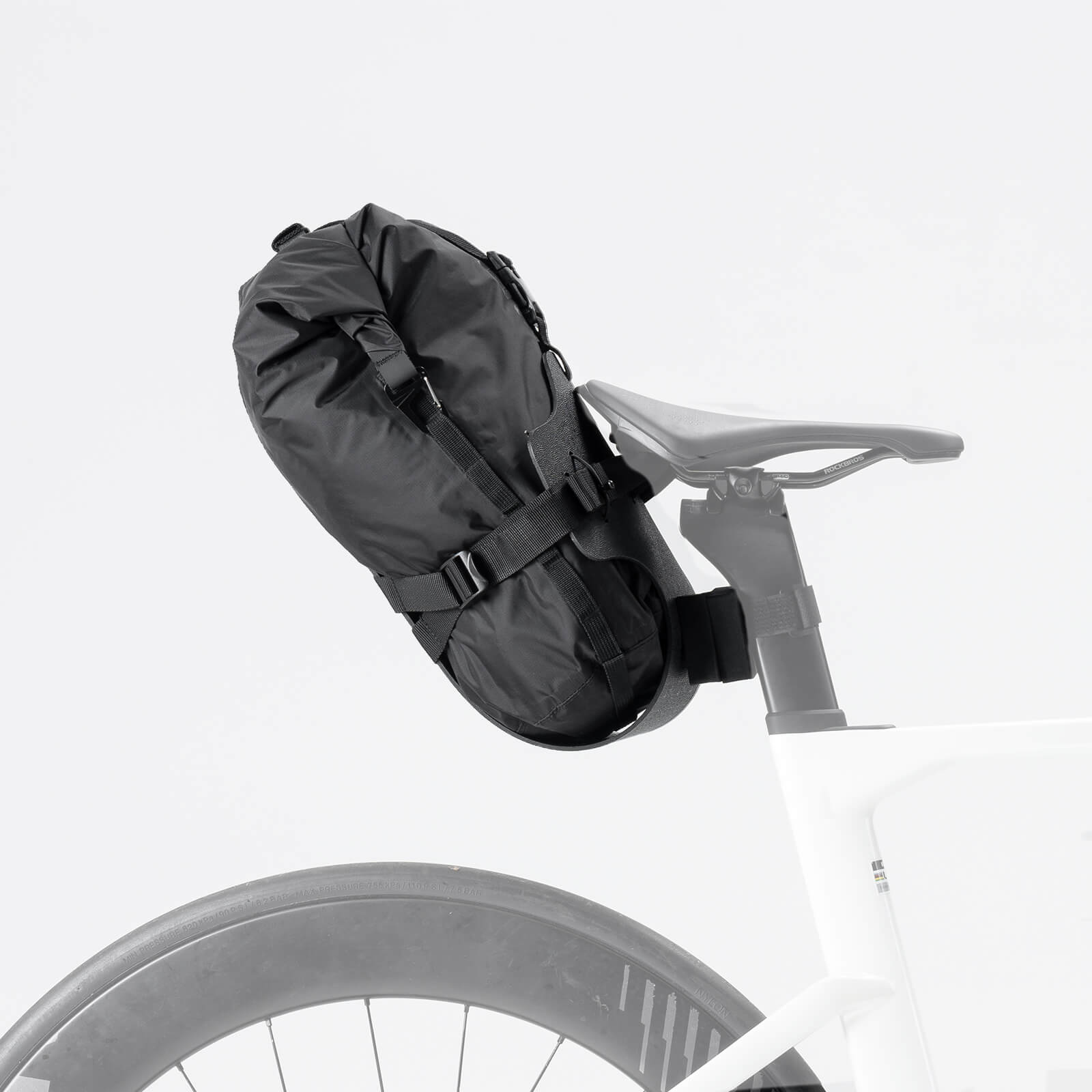 Bikepacking Heck-Gepäckträger + Wasserdichte  Kompressionstasche Set