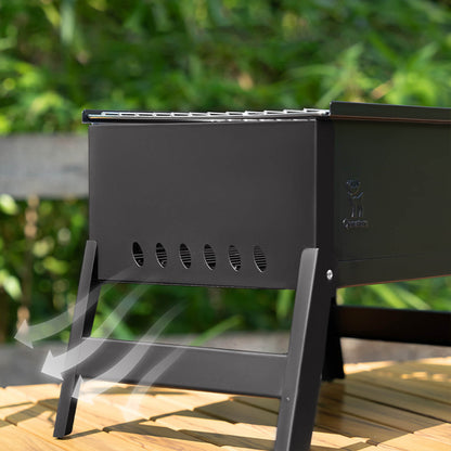 belüftungssystem des faltgrills für optimale luftzirkulation