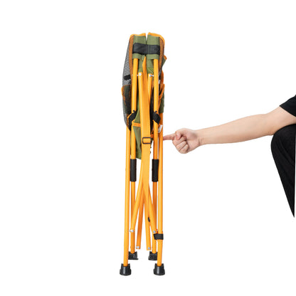 Foldable camping chair with net