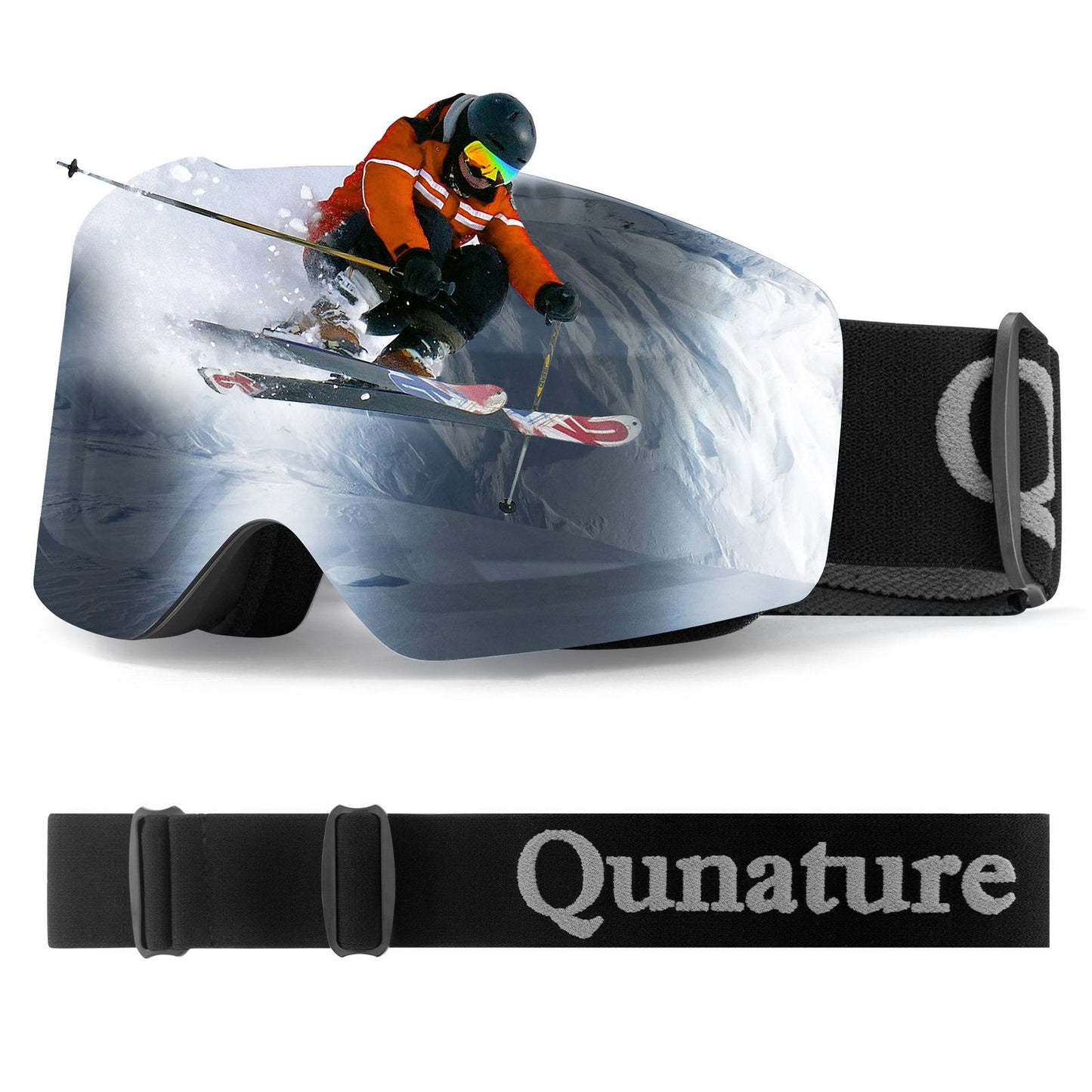 UV400 anti-fog ski goggles