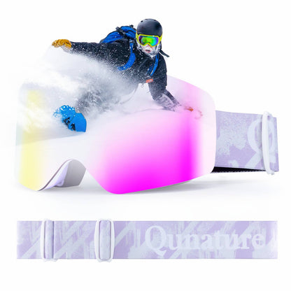 UV400 Antifog Frameless Ski Goggles
