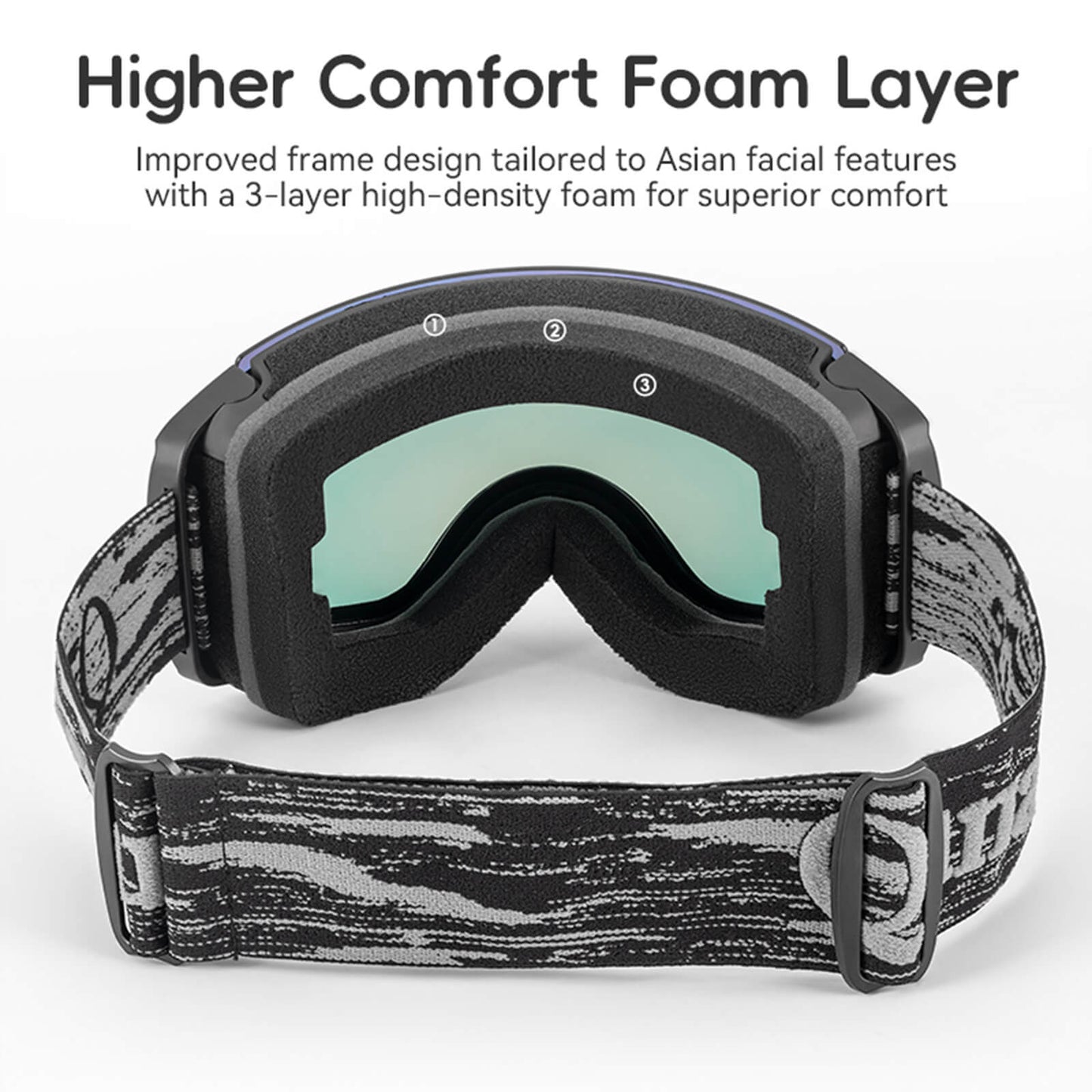 Antifog UV400 Skibrille für Brillenträger