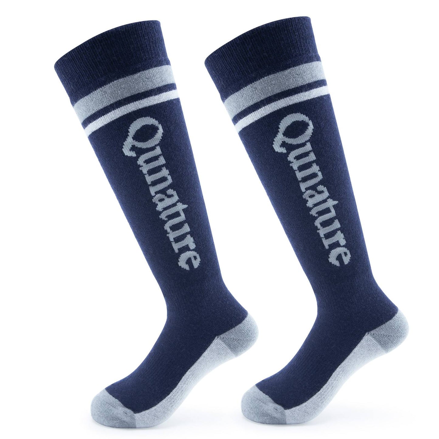 Qunature Thermo Skisocken Merino Kindern Atmungsaktiv #Color_Marineblau