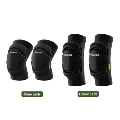 Qunature Verstellbare Weiche Ellenbogenschoner/Knieschoner mit SBR Polster