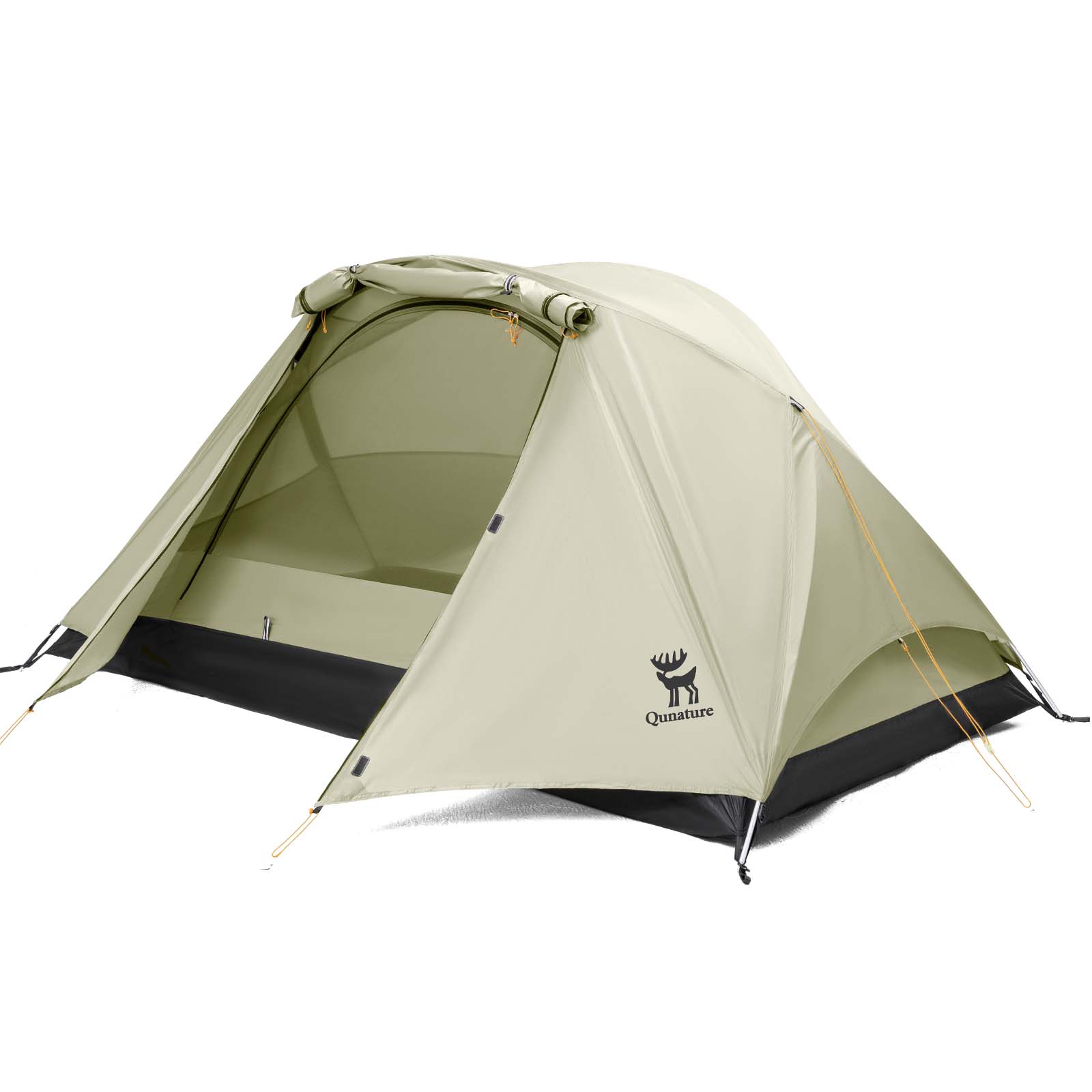 Qunature Wasserdichtes 2-Personen Rucksackzelt mit X-Struktur #Color_Gebrochenes Weiß