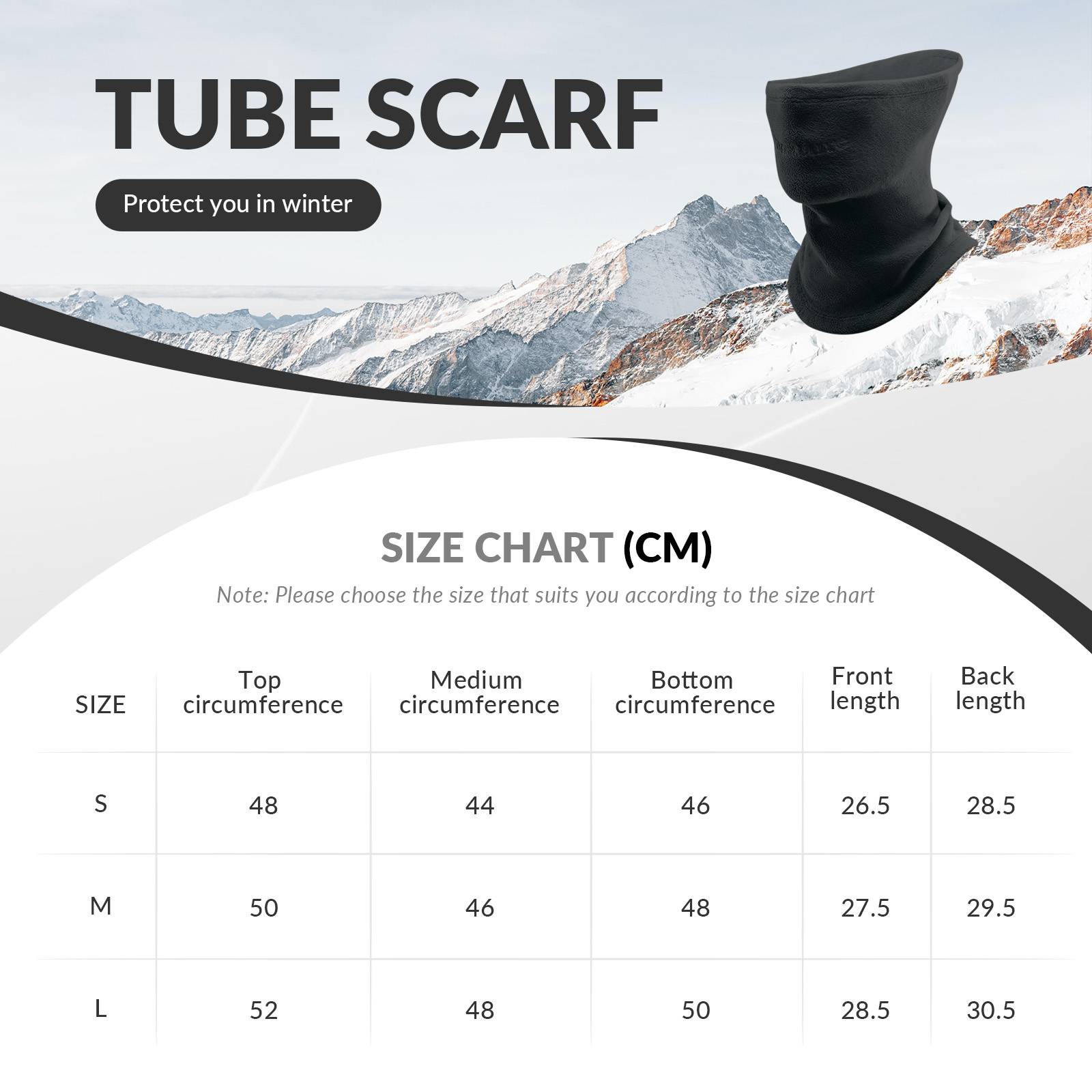 Qunature Winddichte Fleece Sturmhaube Balaclava Skimaske Warm #Color_Schwarz