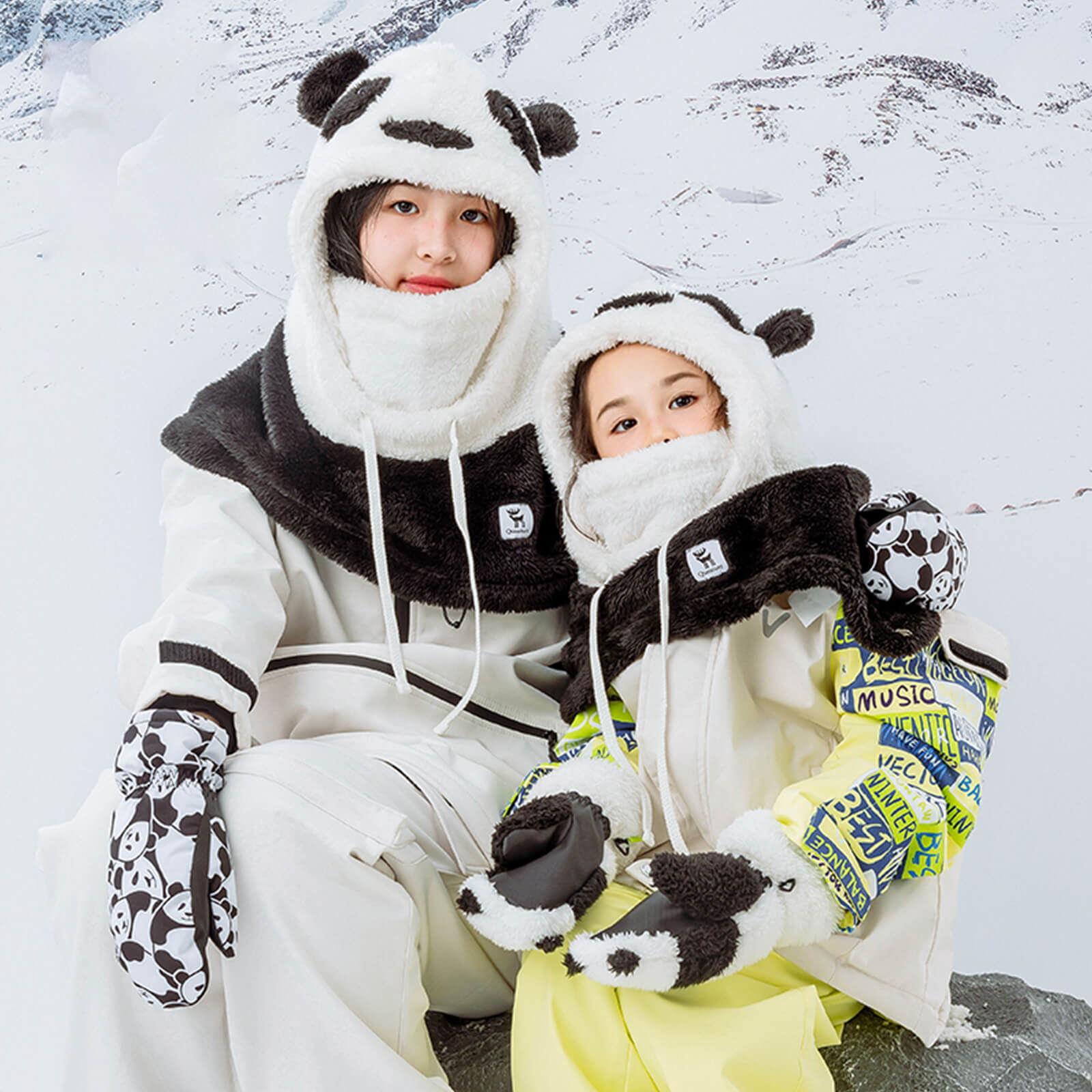 Winddichte Panda-Mütze für Kinder & Jugendliche