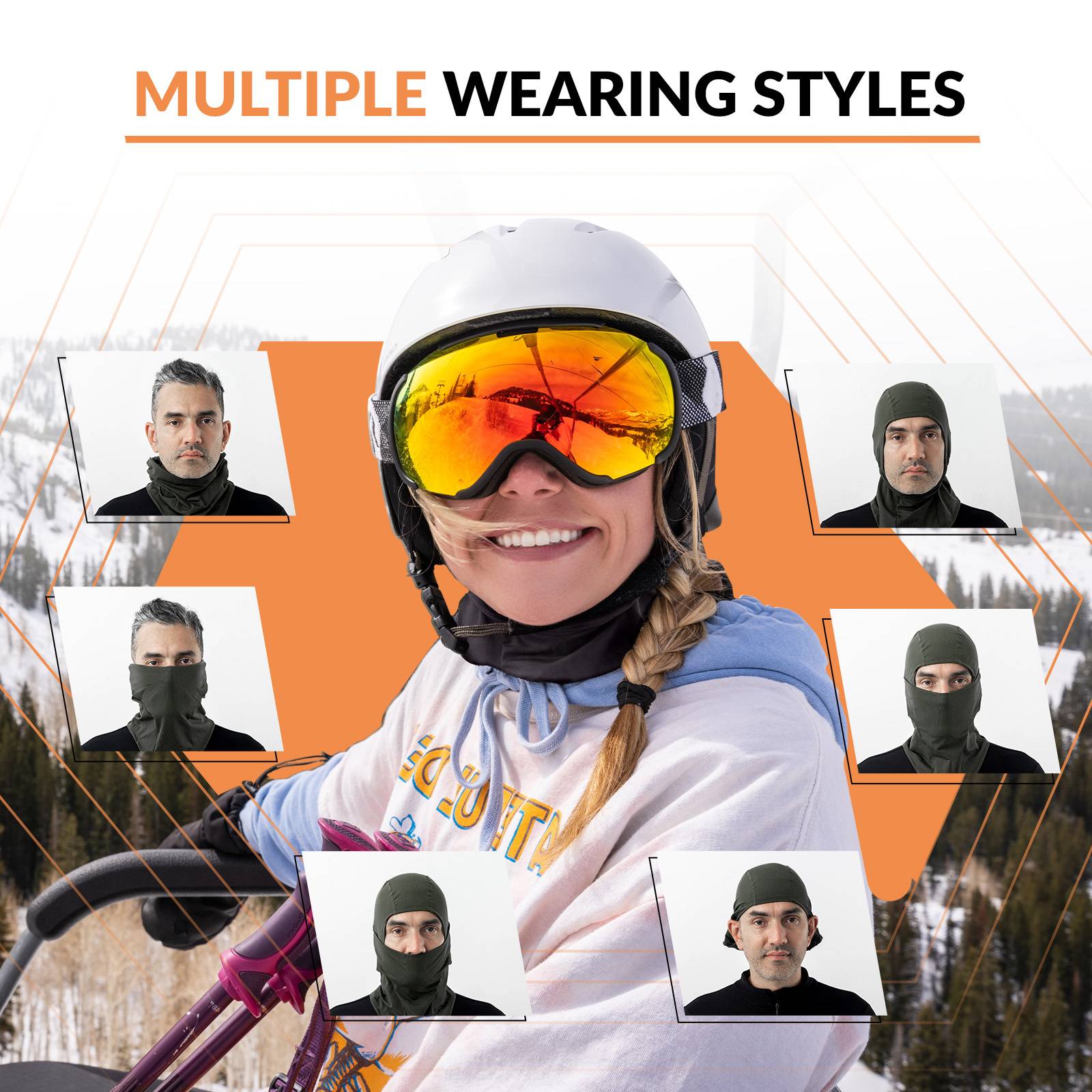 Qunature Winter Sturmhaube & Halsw?rmer #Color_Schwarz