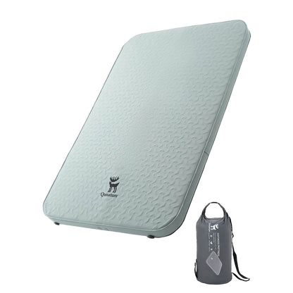 Camping sleeping mat with foam filling