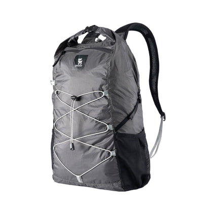 black qunature 20l lightweight foldable outdoor backpack side view