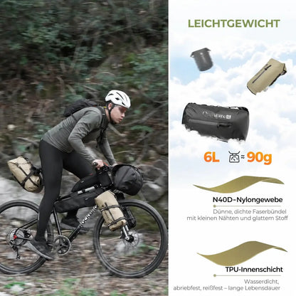Wasserdichte Bikepacking Kompressionstasche