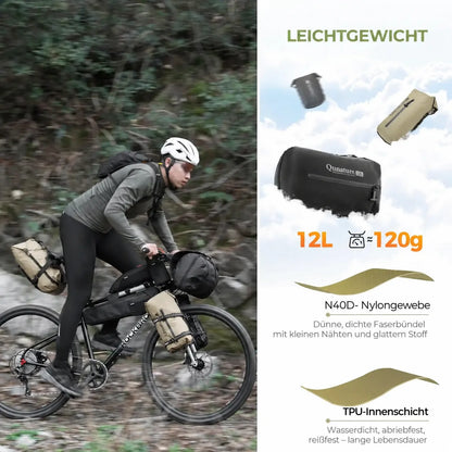 Wasserdichte Bikepacking Kompressionstasche