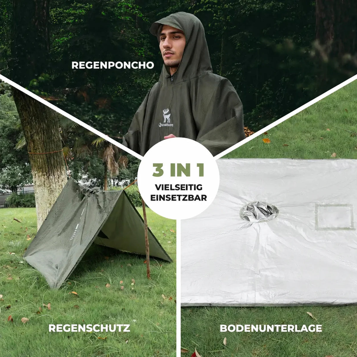 Outdoor Regenmantel mit Multifunktion