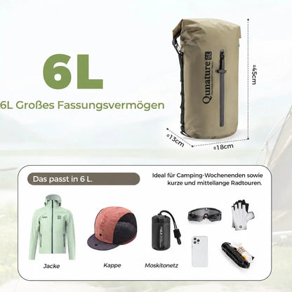 Bikepacking Heck-Gepäckträger + Wasserdichte  Kompressionstasche Set