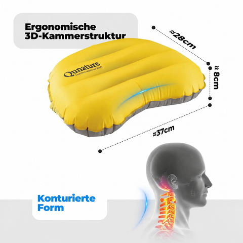 Camping Schlafsystem Set mit Isomatte, Kissen & Luftpumpe