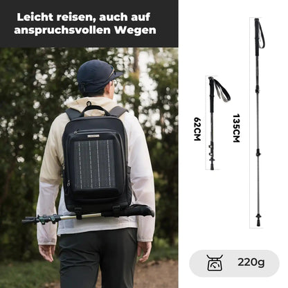 Wander-Set  Leichte Teleskopstöcke & Flexibler 30–35L Rucksack
