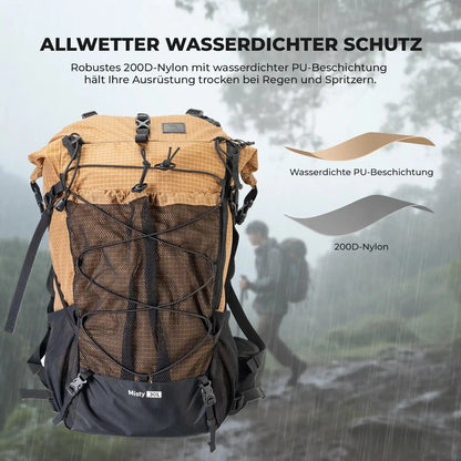 Wander-Set  Leichte Teleskopstöcke & Flexibler 30–35L Rucksack