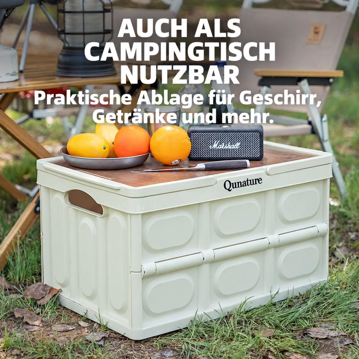 Campingbox mit Kühltasche Set