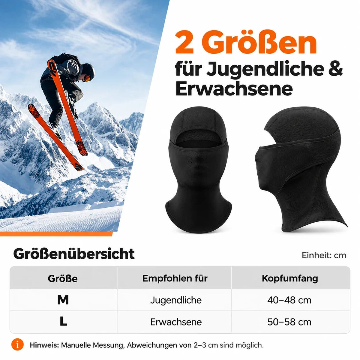 Qunature Sturmhauben im 2er-Set
