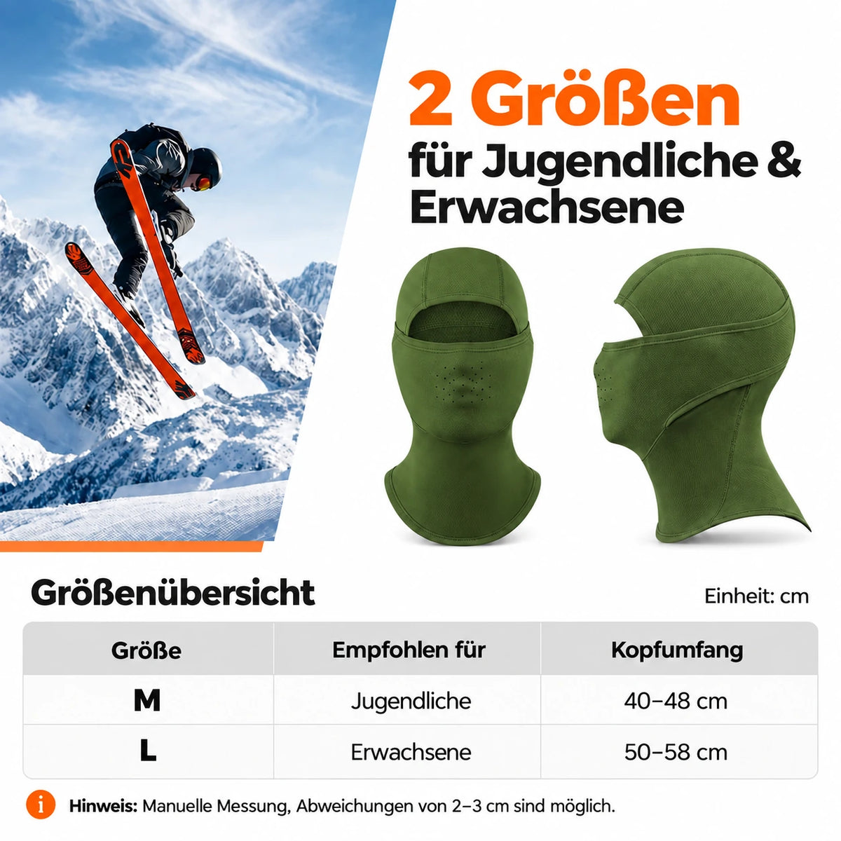 Qunature Sturmhauben im 2er-Set