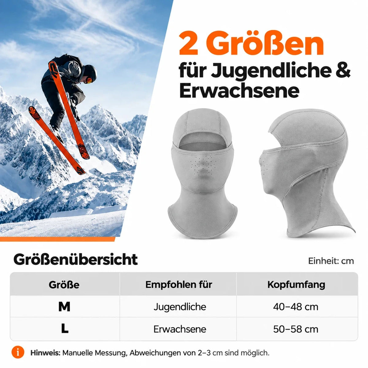 Qunature Sturmhauben im 2er-Set