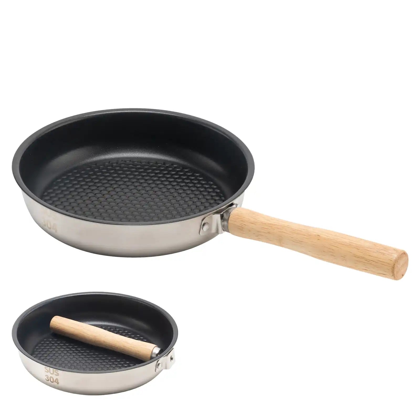 9 zoll tragbare pfanne für camping und outdoor