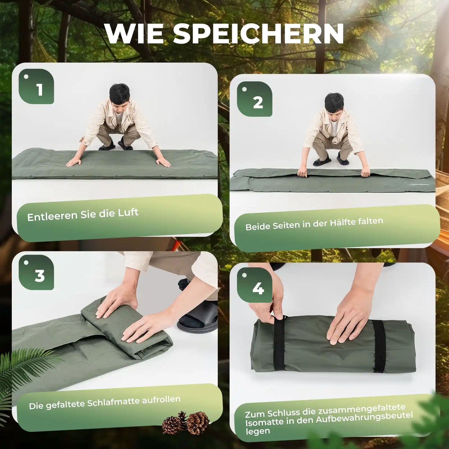 schlafmatte in camping, picknick, bergsteigen und strand