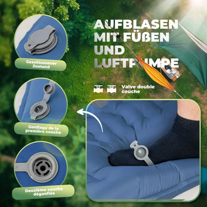 doppellagiges luftventil fuer schlafmatte