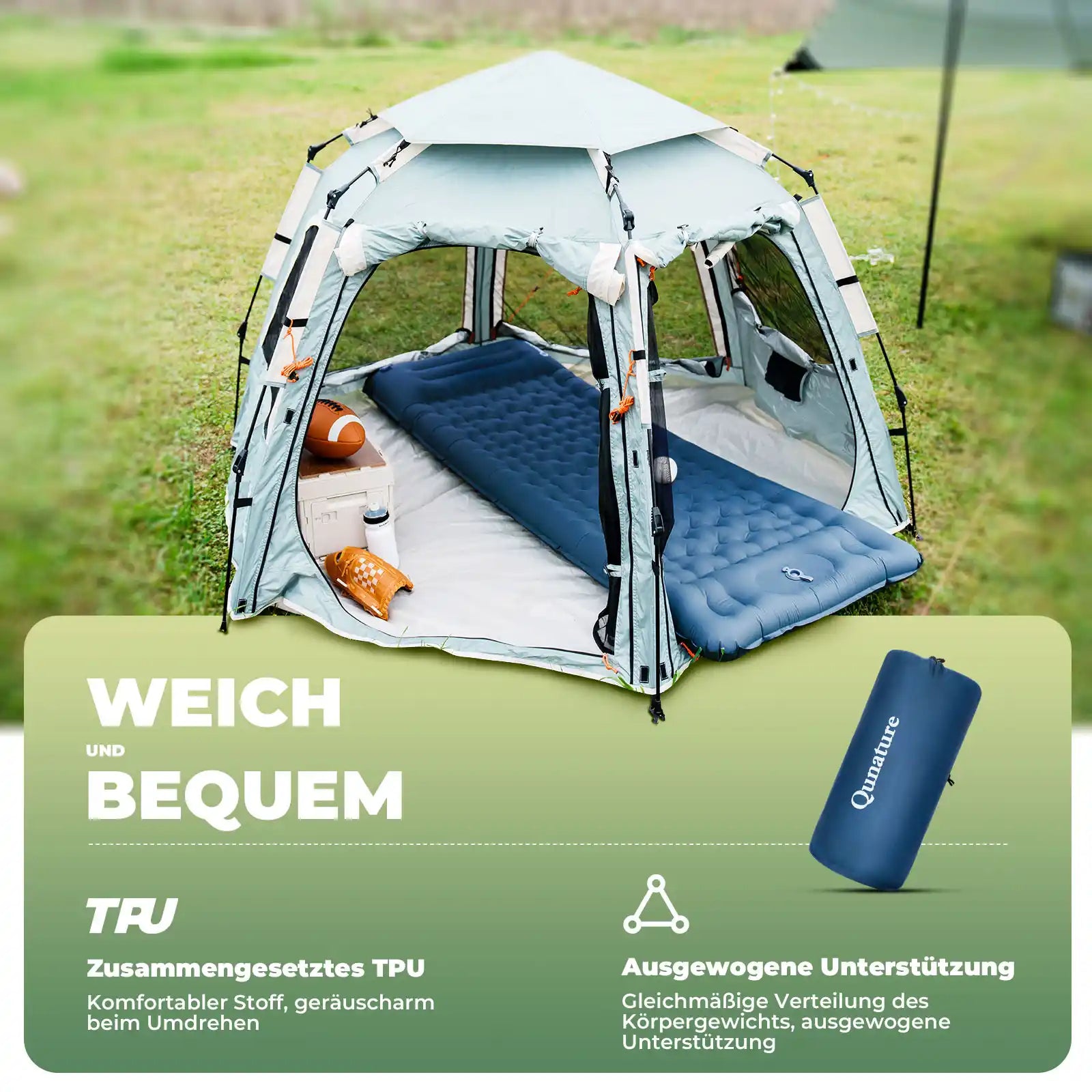 Ultraleichte aufblasbare Camping-Isomatte