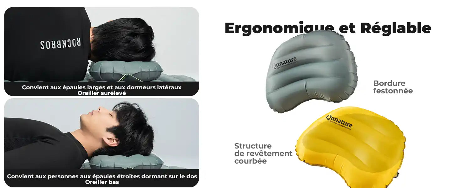 menschen, die das ergonomische kissen nutzen, geeignet für breite schultern und seitenschlaefer