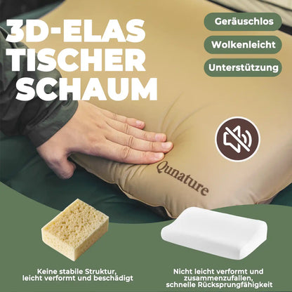 geräuschloser kissen aus 3d schaum für unterwegs