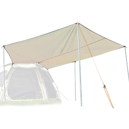 beige sonnensegel zeltplane