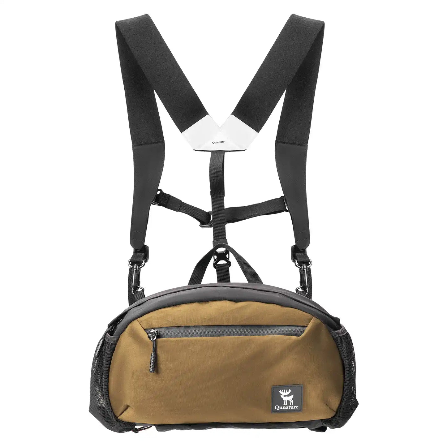 khaki brusttasche von hinten