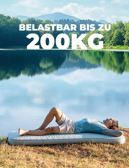 camping luftmatratze einzeln belastbar bis zu 200 kg im freien