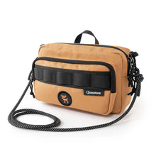 tragbare camping schultertasche in khaki und schwarz