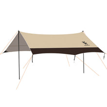 khaki farbenes camping vordach