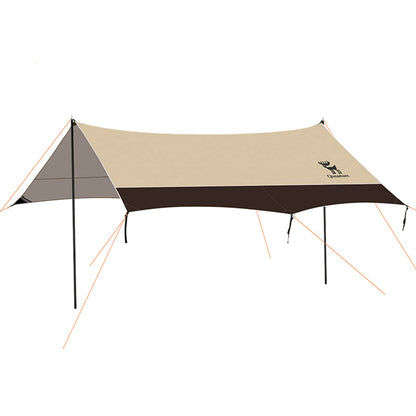 khaki farbenes camping vordach
