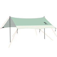 lindgrünes camping vordach