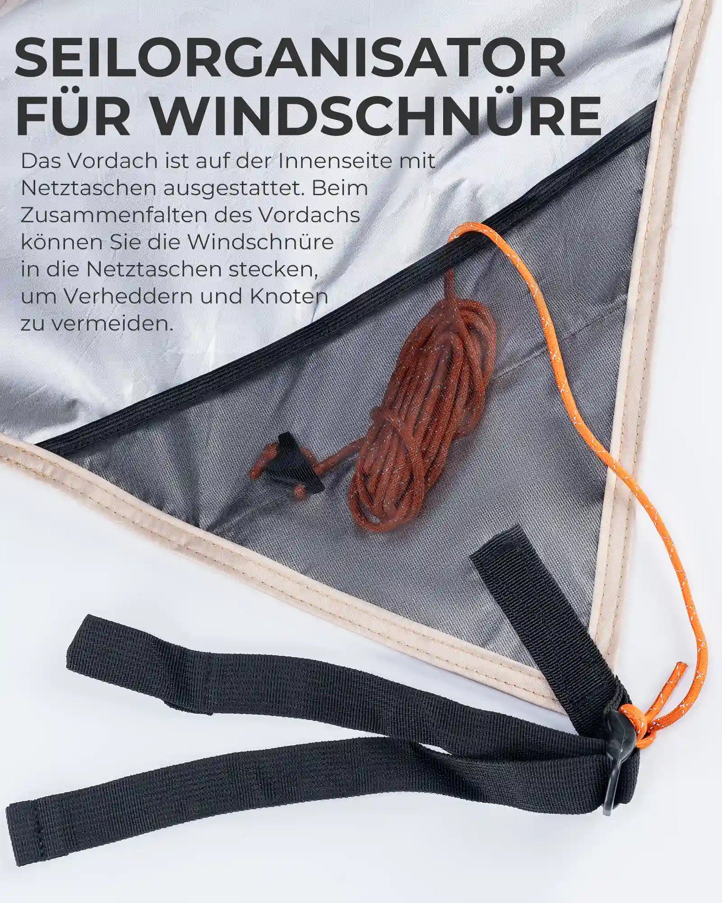 seilorganisator für windschnüre