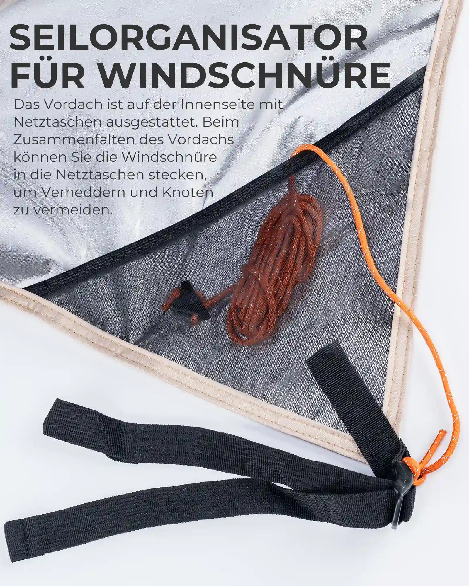 seilorganisator für windschnüre
