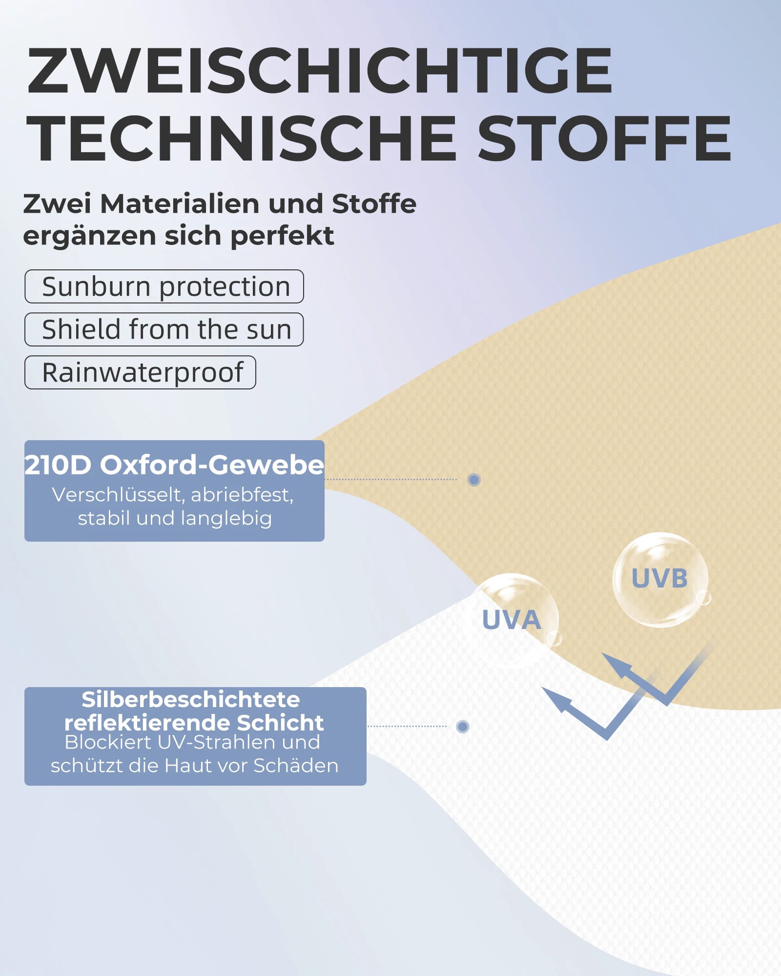 zweischichtiger technischer stoff