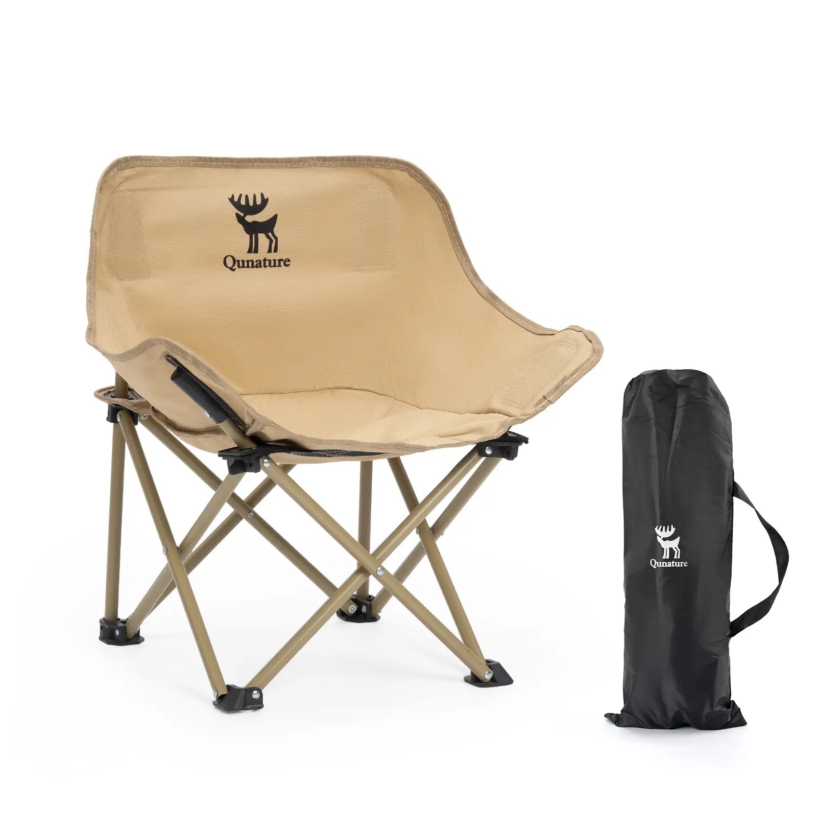 khaki campingstuhl mit tasche
