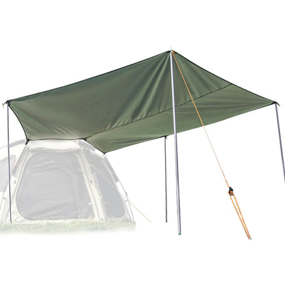 dunkelgrüne sonnensegel zeltplane