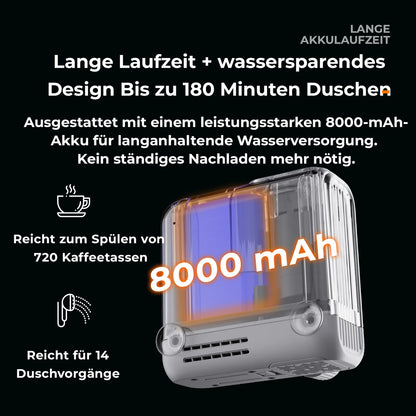aufgeschnittene pumpe zur darstellung des verbauten großen akkus