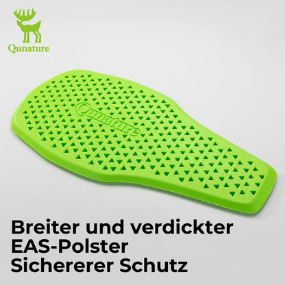 gruener breiter und verdickter stoßdämpfender polster